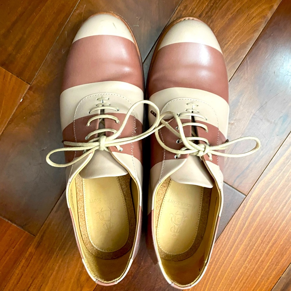 Angela Scott stripe oxford shoes 37